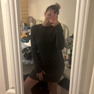 Michael Kors Charcoal Gray Sweater Dress